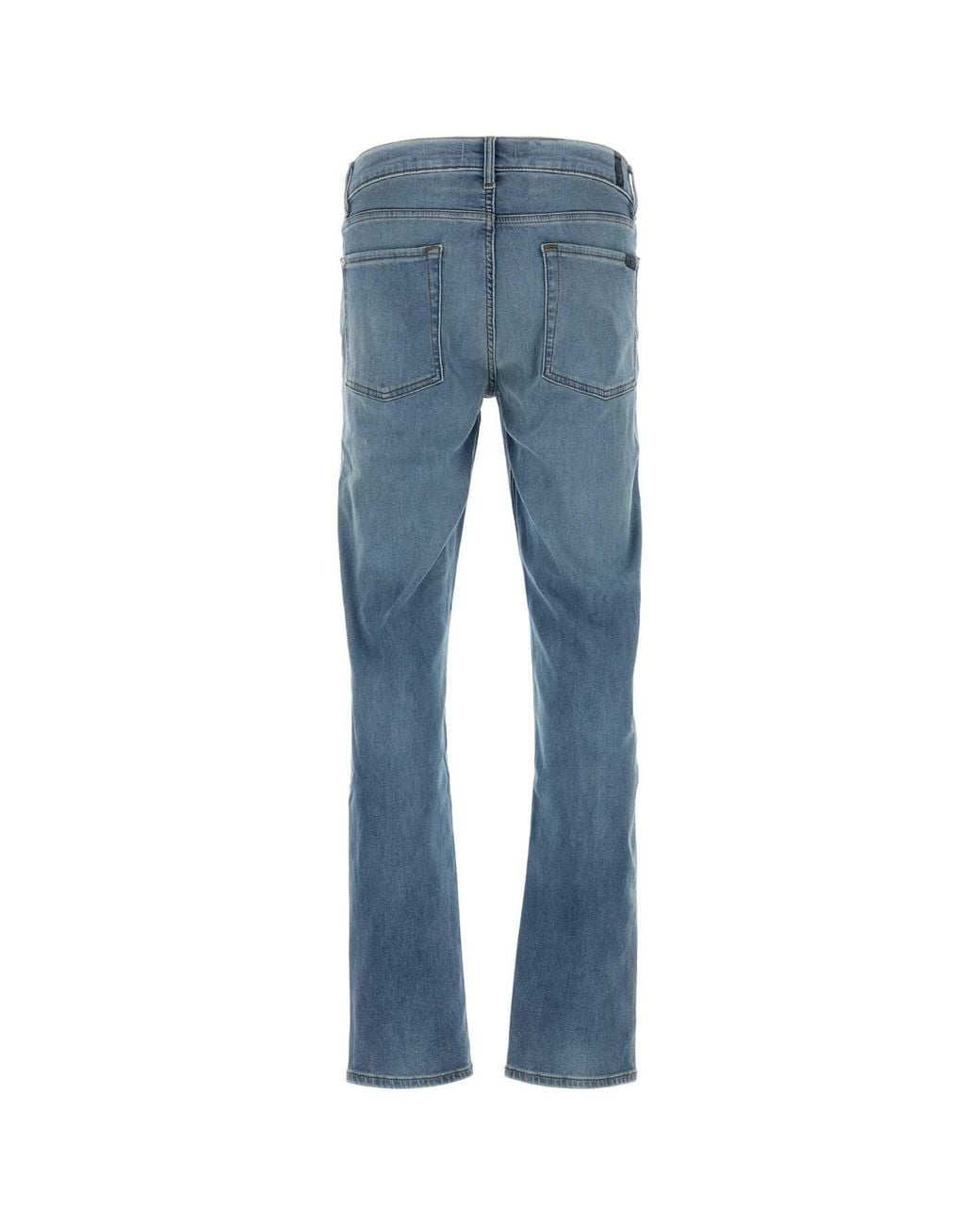 7 For All Mankind Blue Stretch Denim Jeans for men