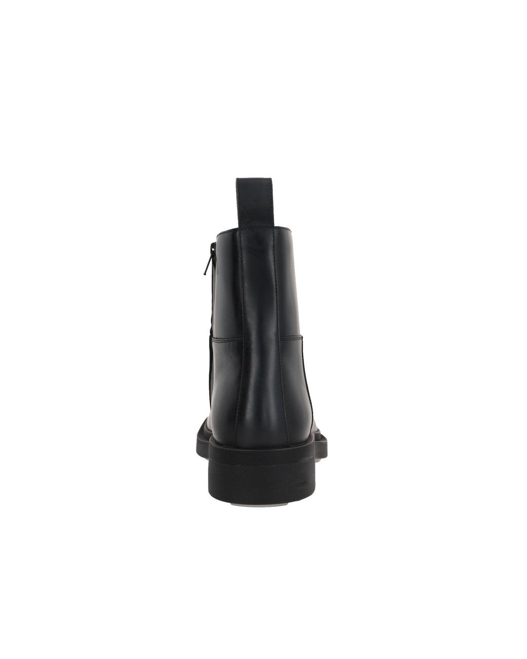 Bottega Veneta Black Leather Ben Ankle Boots for men
