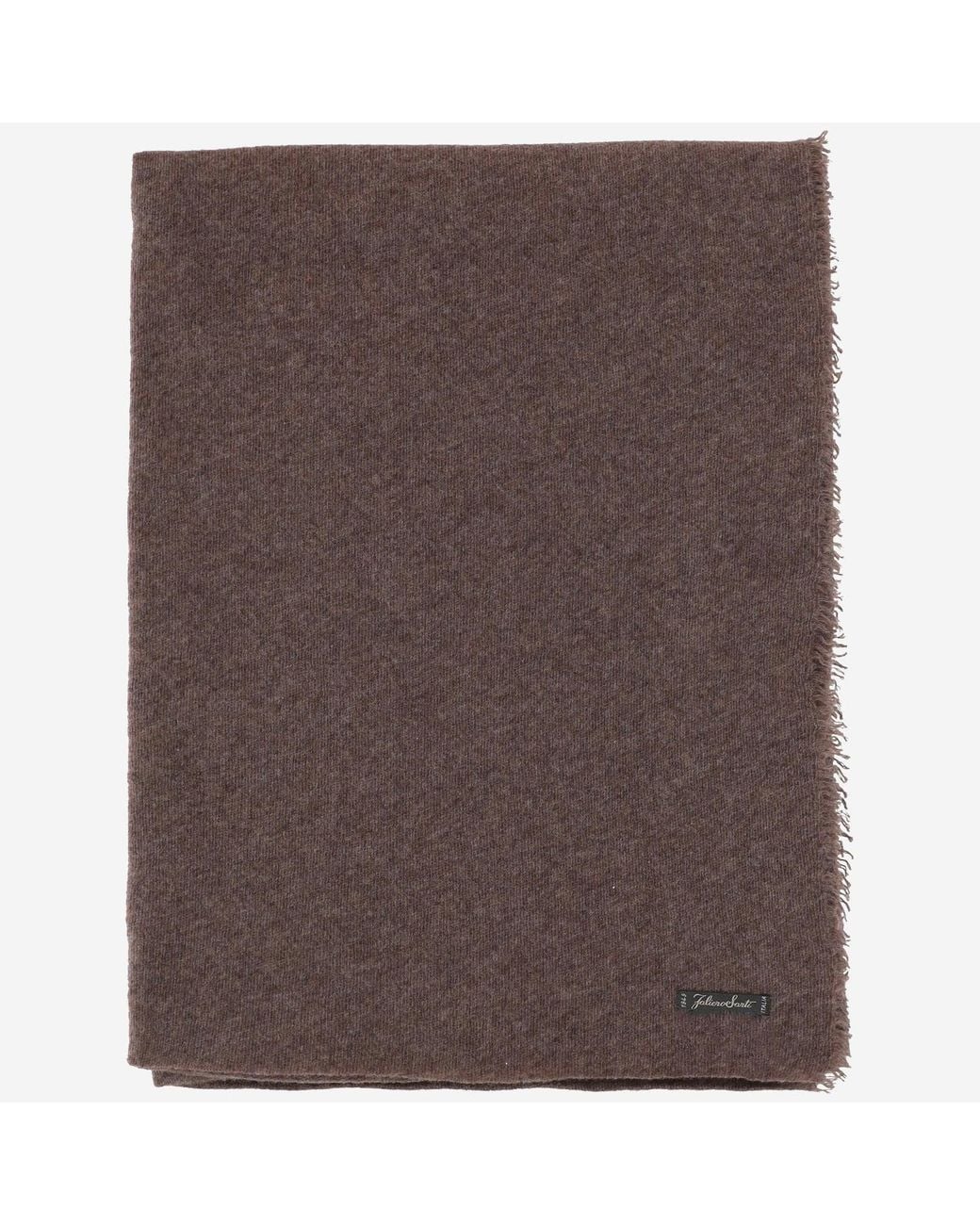 Faliero Sarti Brown Cashmere Scarf Adriel