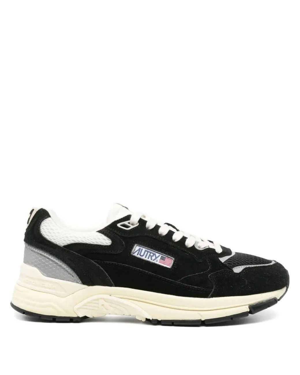 Autry Black Hyperway Low Wom Suede/Mesh