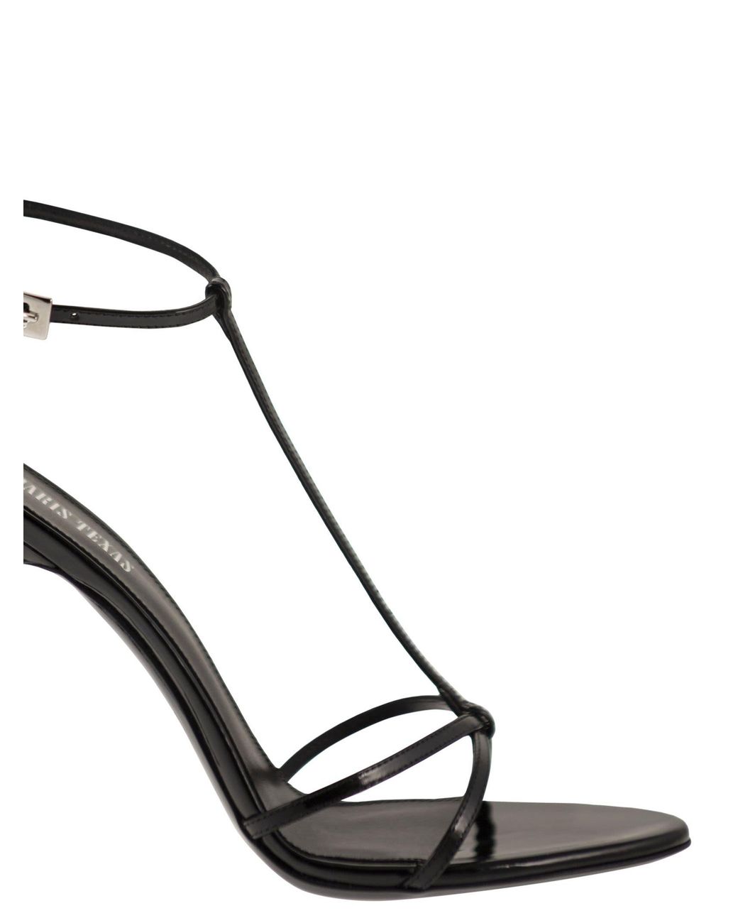Paris Texas Black Lidia T-Strap Sandal