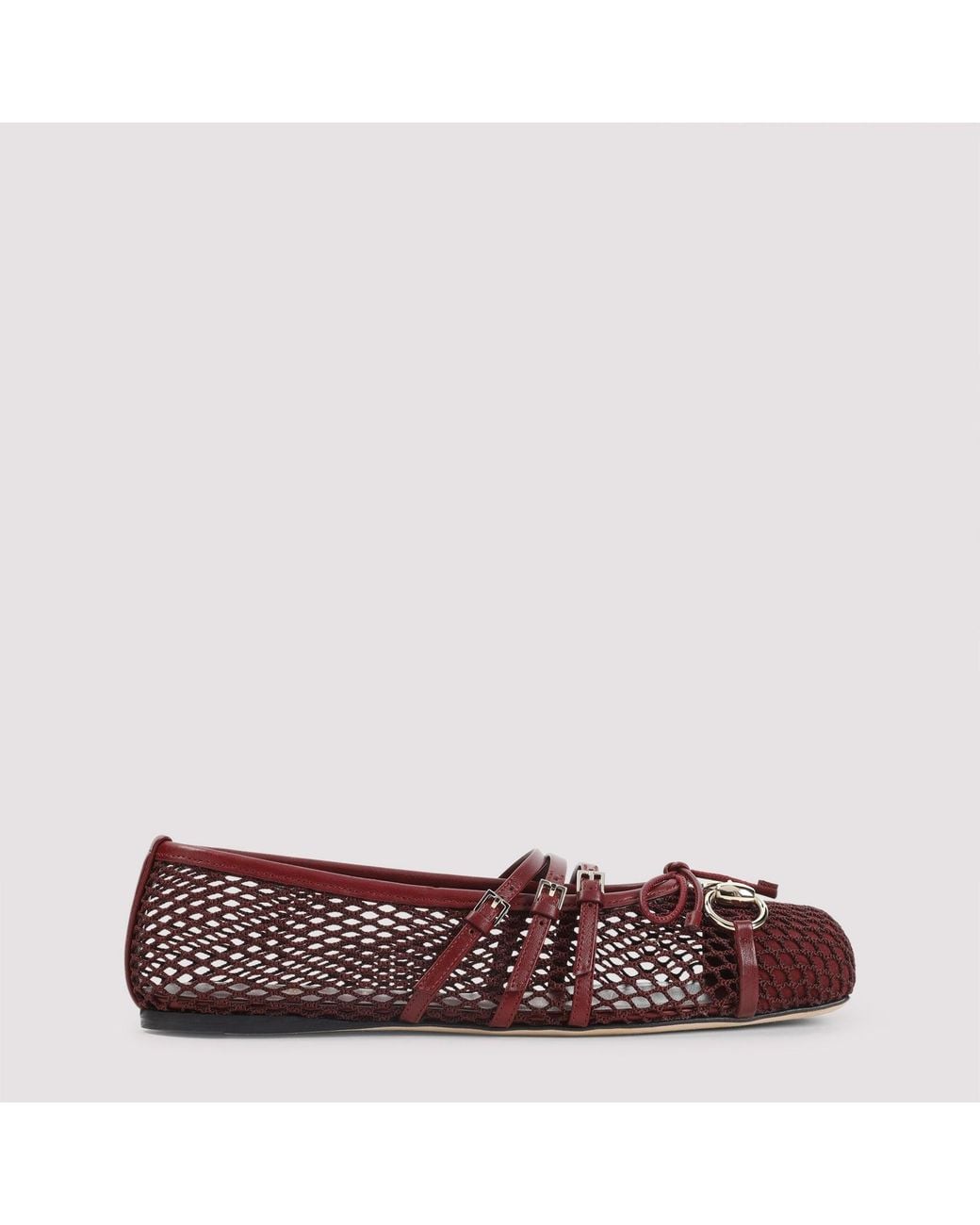 Gucci Red Mesh Ballerinas