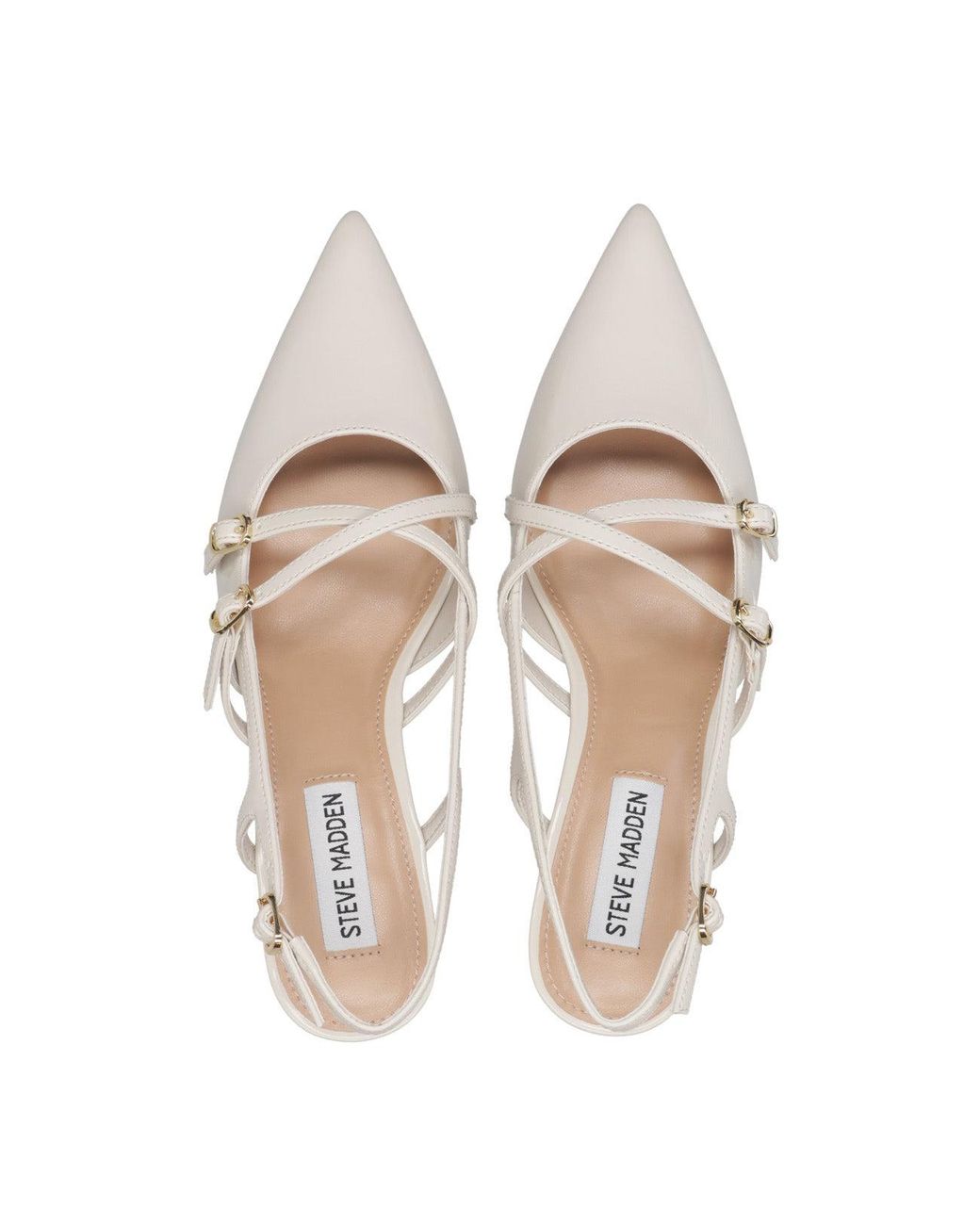 Steve Madden White With Heel