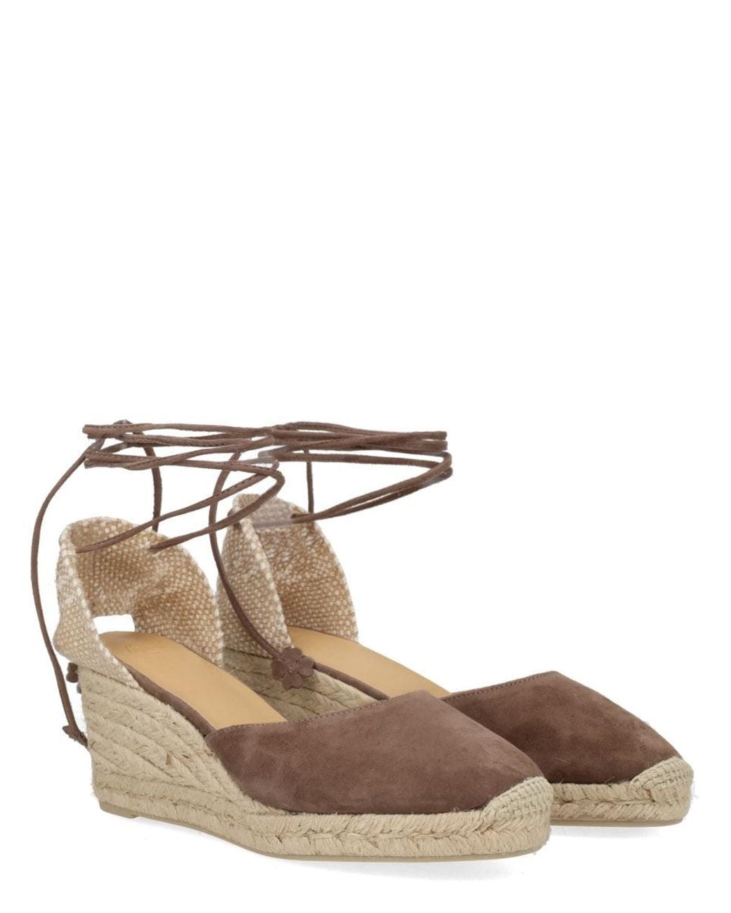 Castaner Natural Suede Wedges