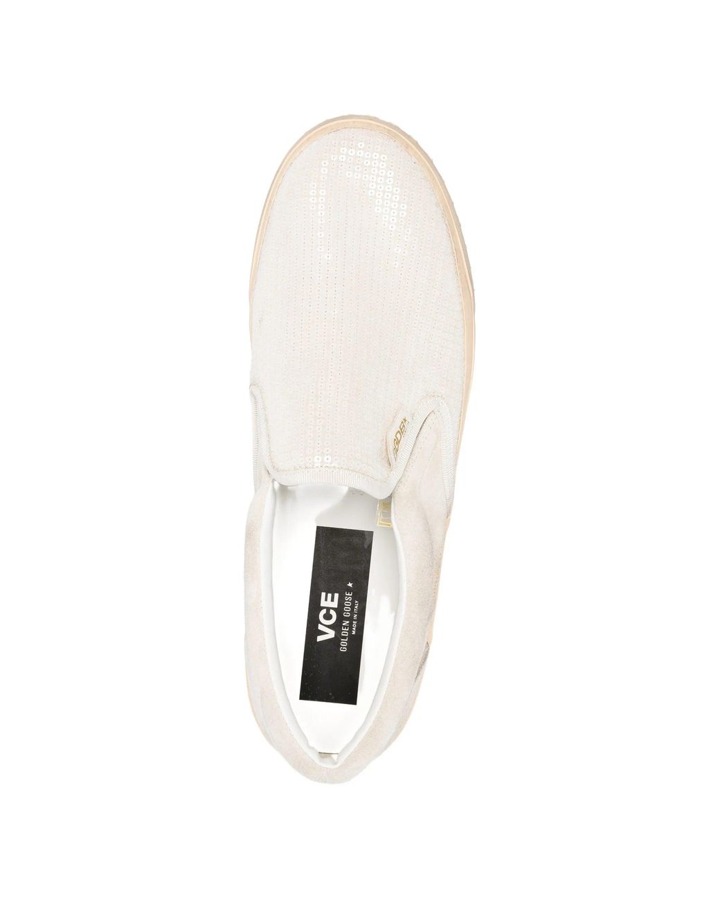 Golden Goose Deluxe Brand White Vce Suede E Paillettes for men
