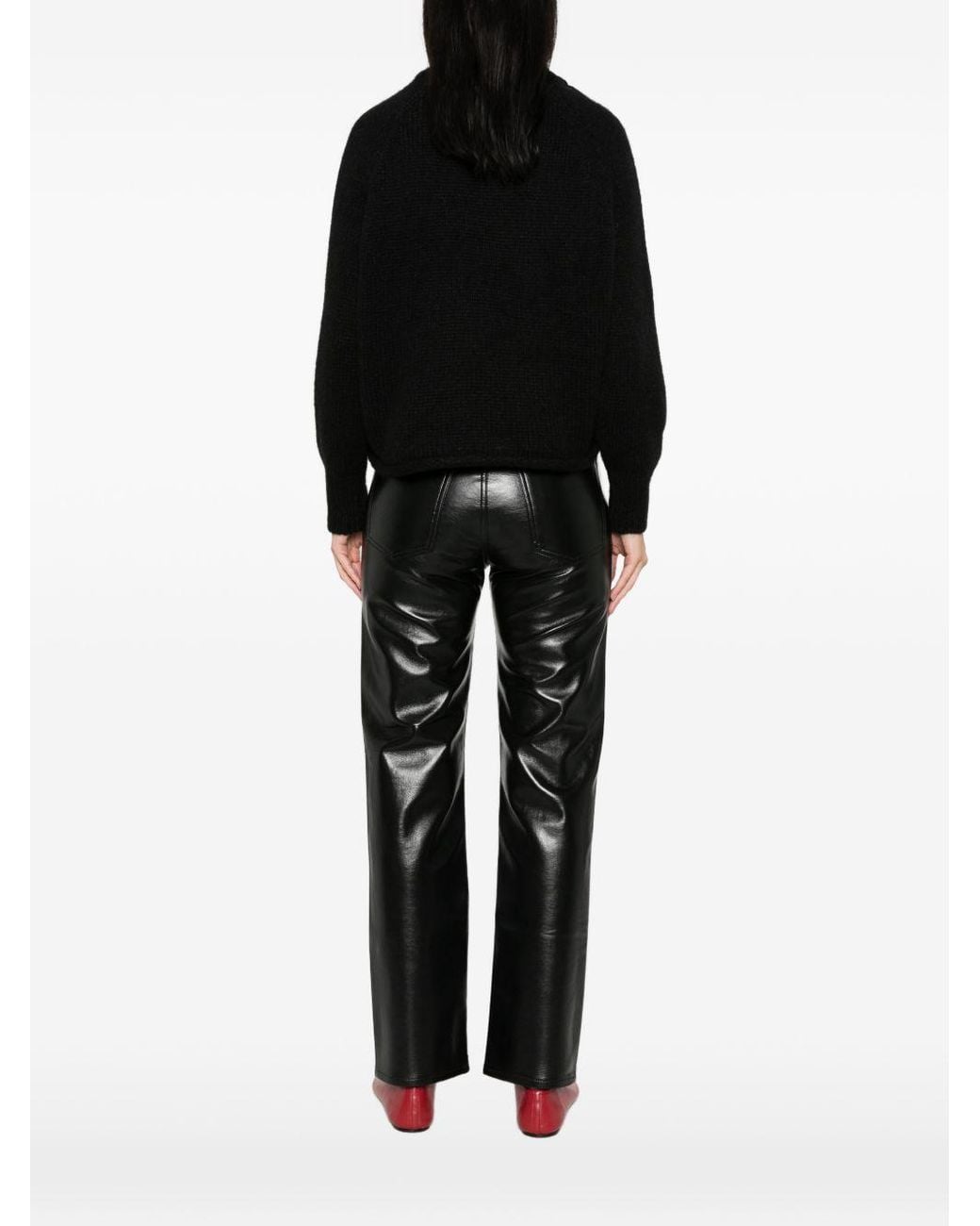Susanne Bommer Black Wool Crewneck Jumper
