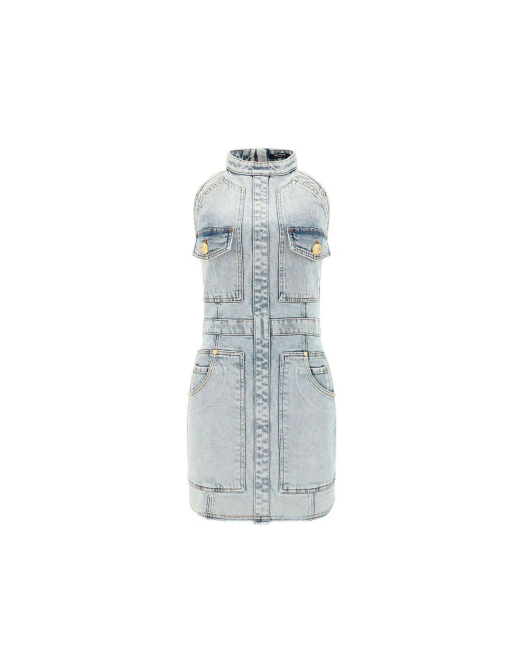 Balmain Denim Mini-jurk in het Blue