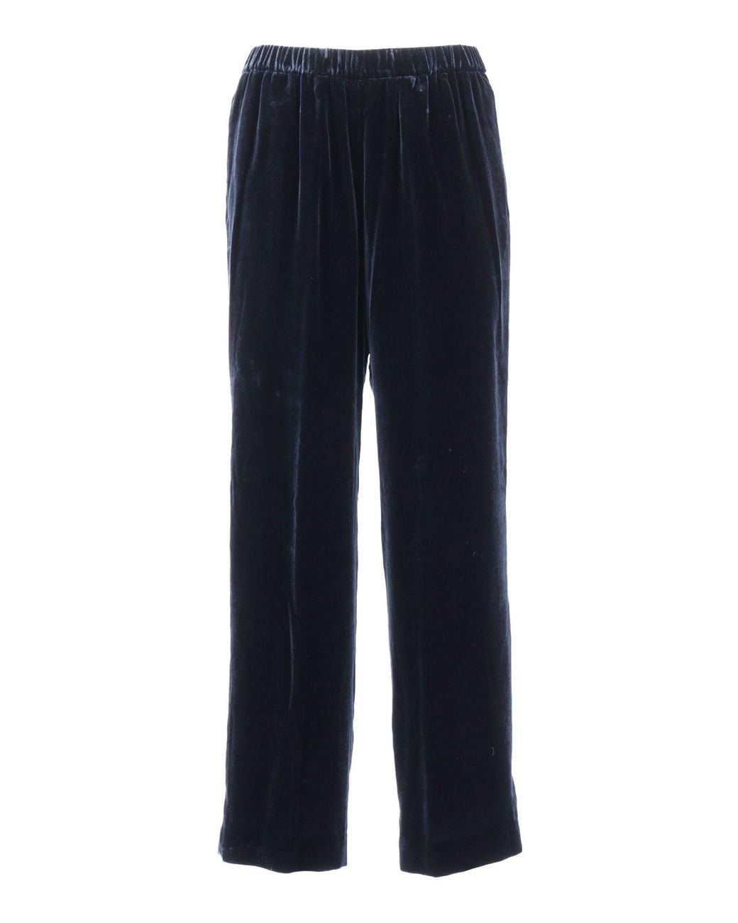 Aspesi Blue Relaxed-Fit Long Pants With Elegant Draping