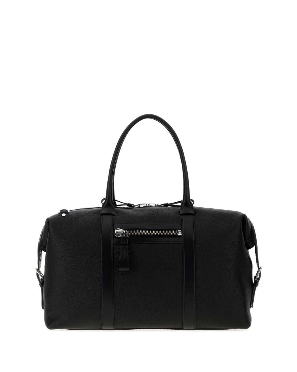 Tom Ford Black Leather Travel Bag for men
