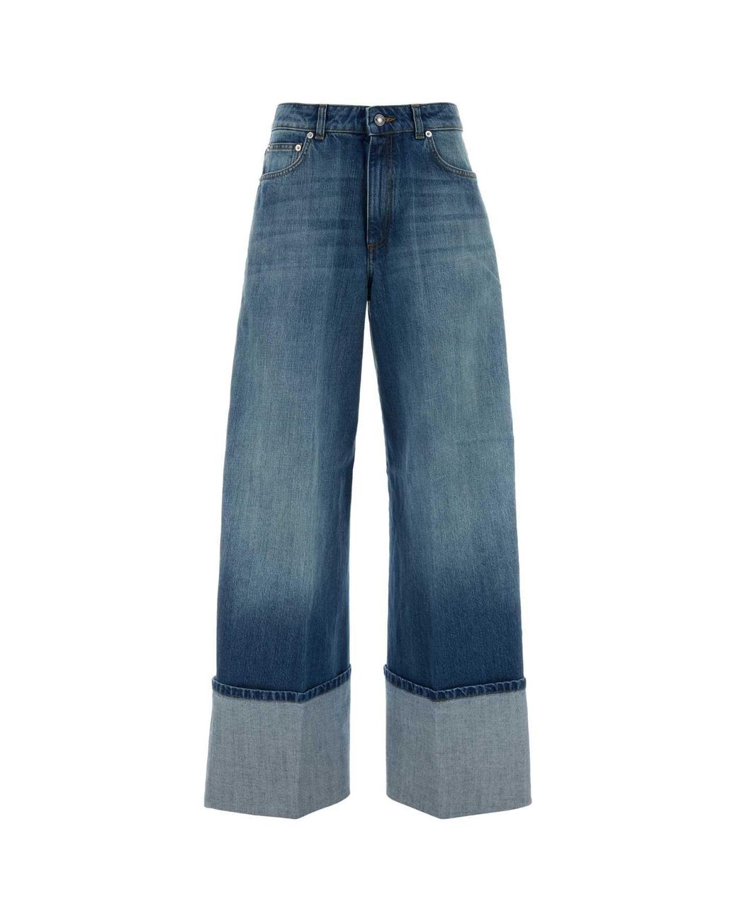 Givenchy Blue Denim Wide-leg Jeans