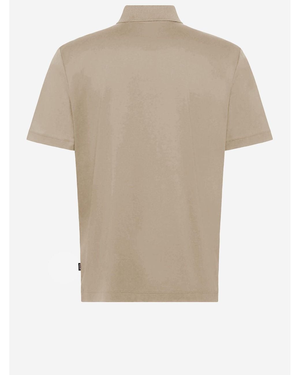 Boss Natural Cotton Polo Shirt With Logo for men