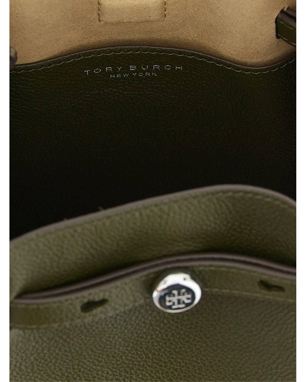 Tory Burch Green Romy Bucket Bag