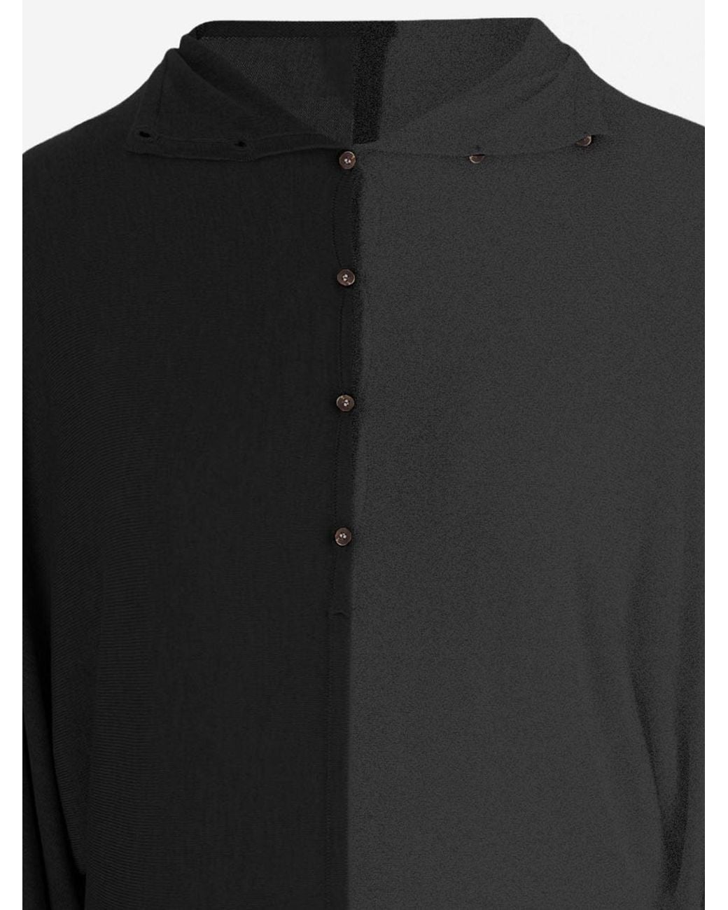 Jacquemus Black Diamond Patterned Knitted Polo Shirt