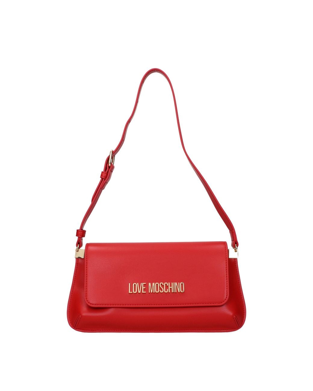 Love Moschino Red Shoulder Bags Polyurethane