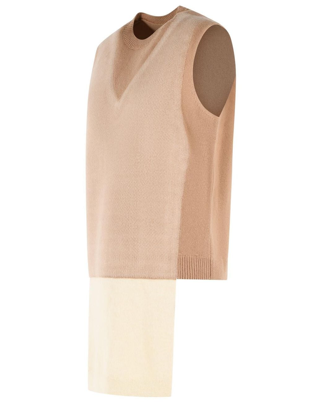 Maison Margiela Natural Virgin Wool Vest