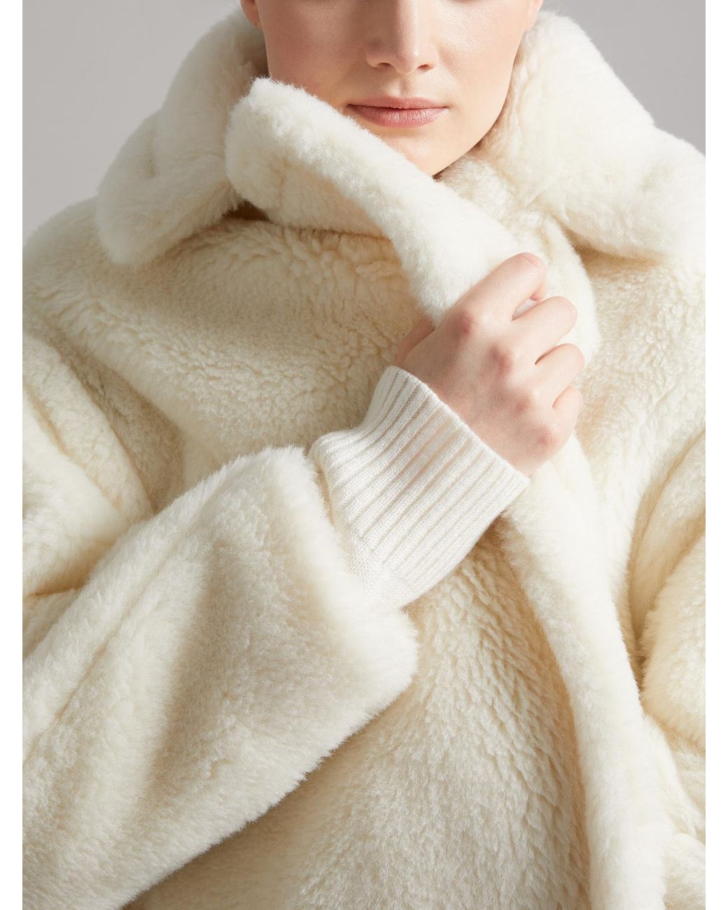 Max Mara White Ted Girl Teddy Bear Icon Coat