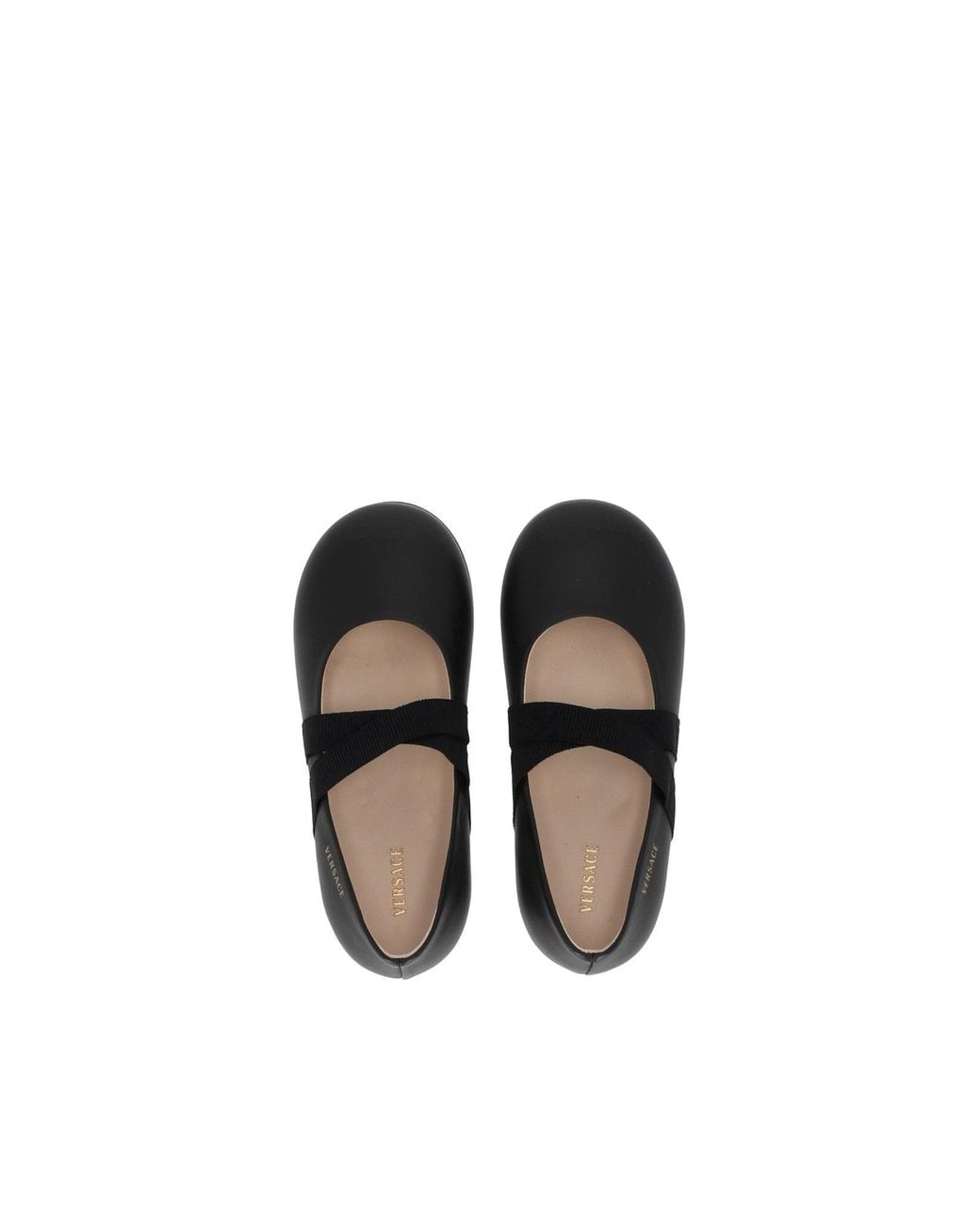 Versace White Ballerina Nappa