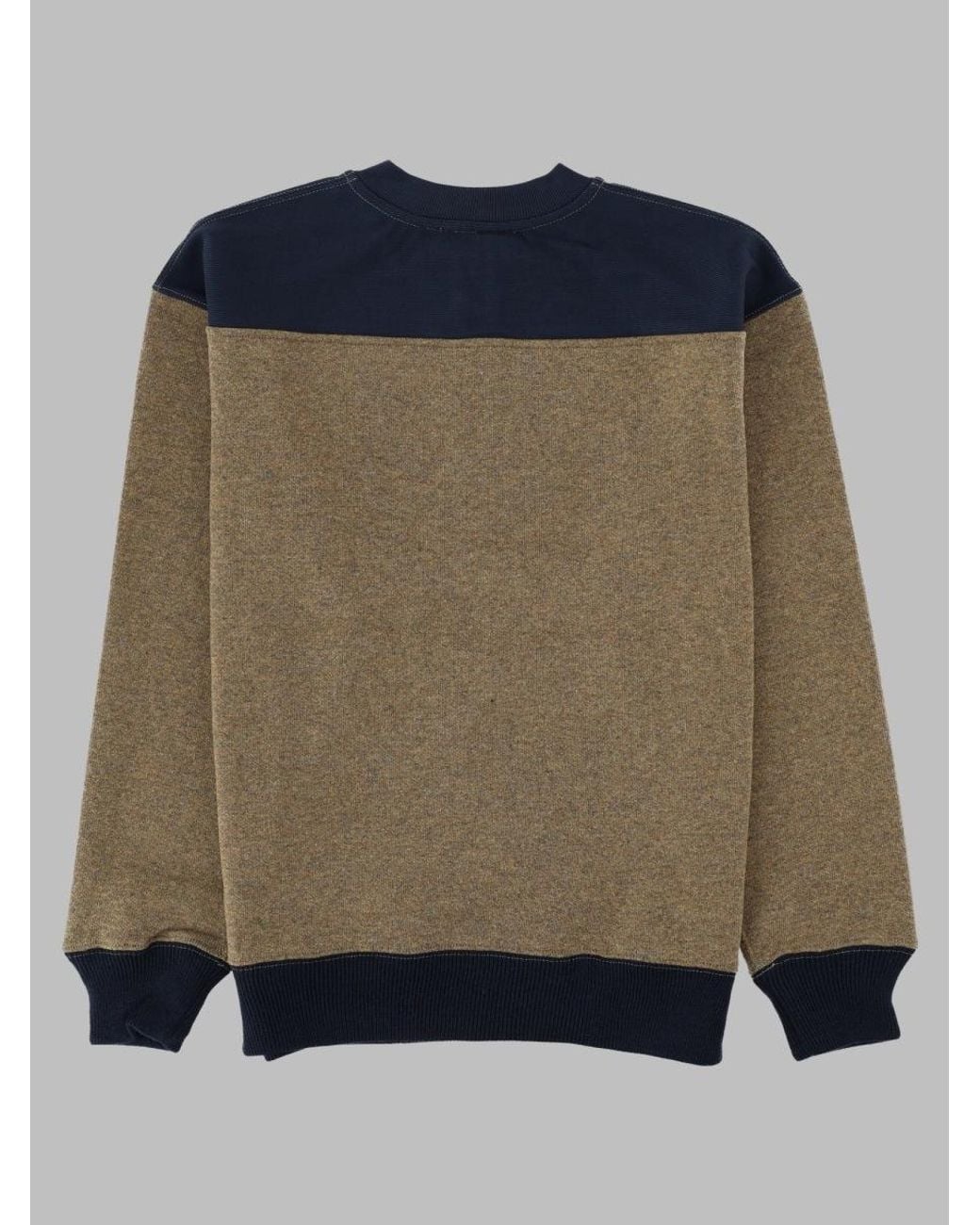 J.W. Anderson Blue Two-Tone Cotton Half-Zip Sweatshirt