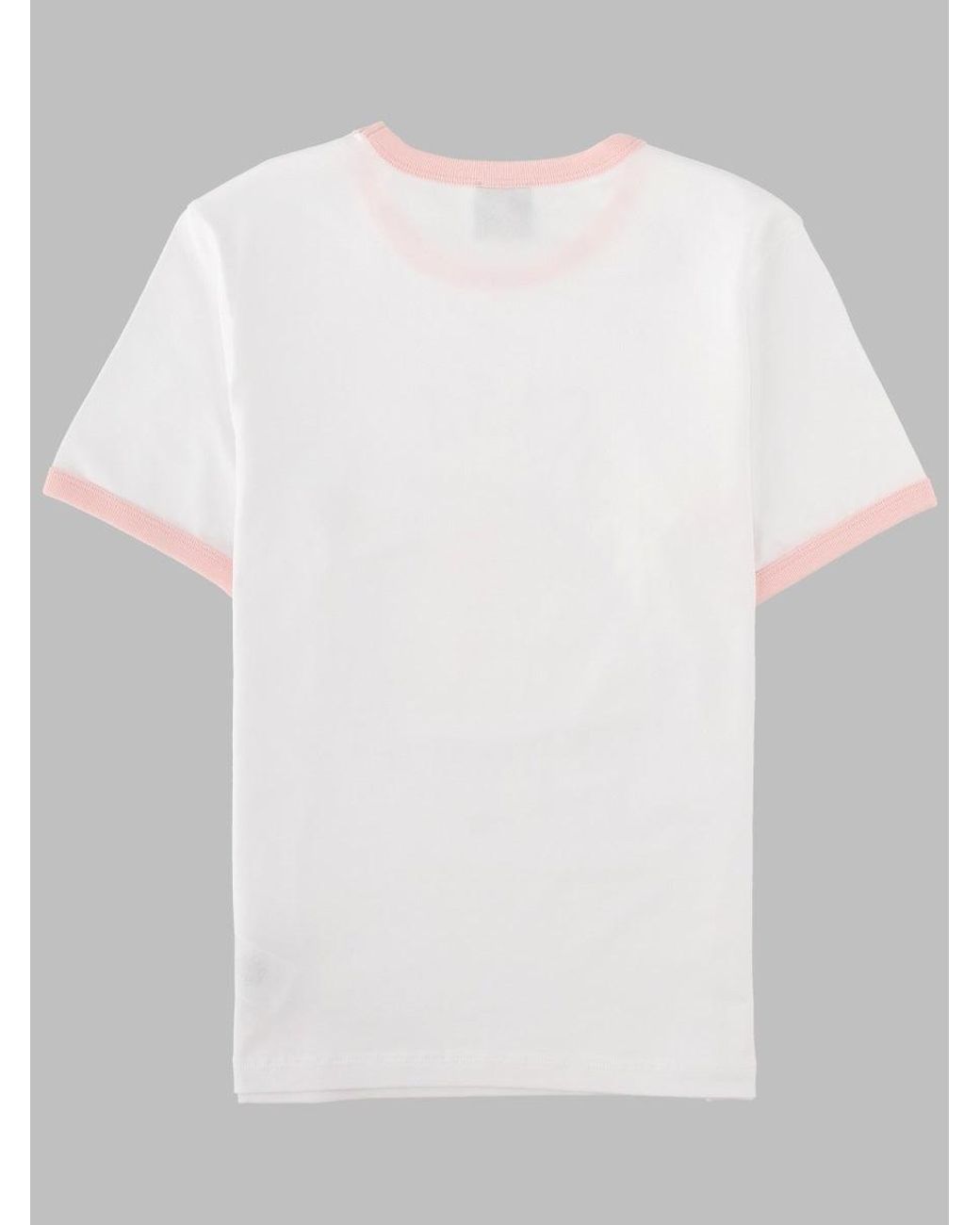 Casablanca White Casa Way Graphic Flamingo Tennis Organic Cotton T-Shirt