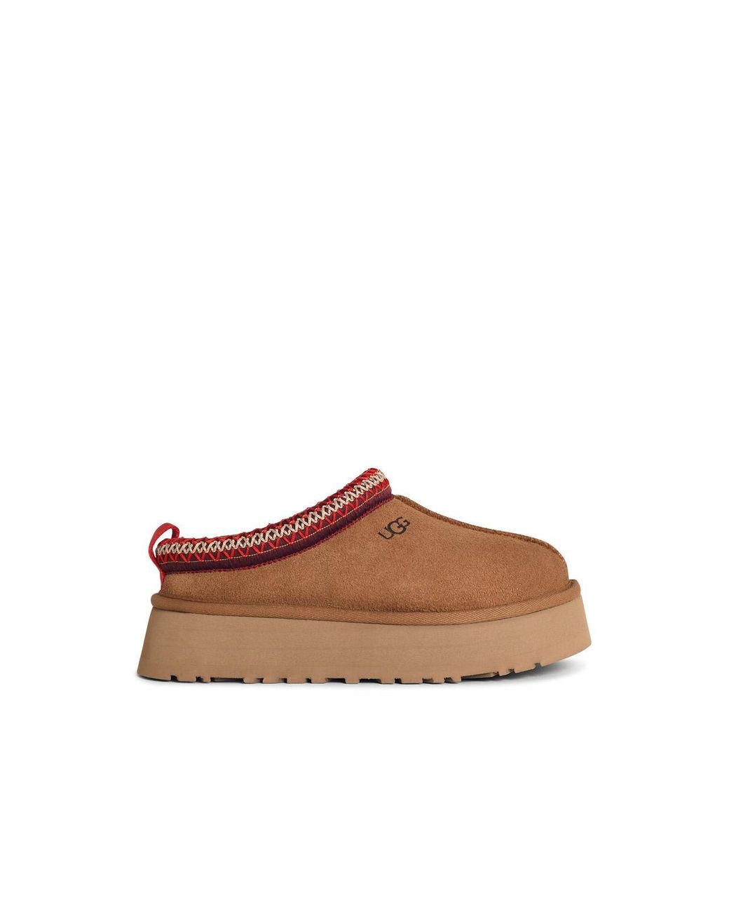 Ugg Brown 'Tazz Ii' Chestnut Suede Slippers
