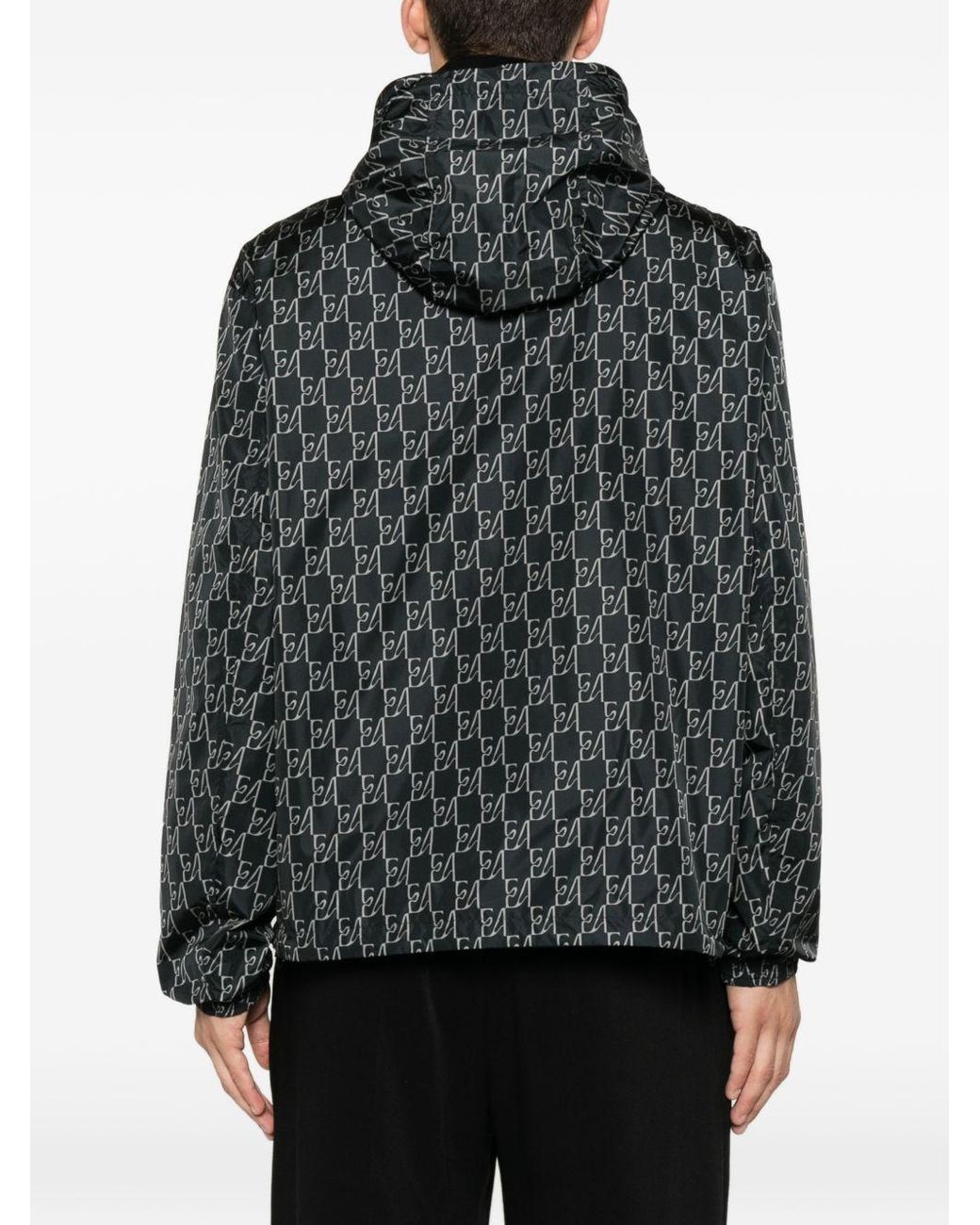 Emporio Armani Black Nylon Bomber Jacket
