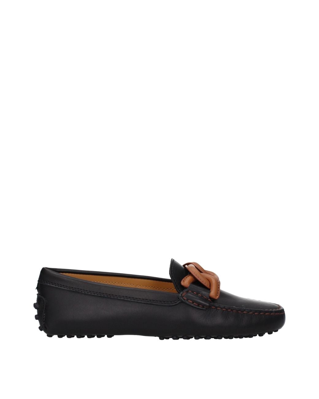 Tod's Black Moccasins/ Leather