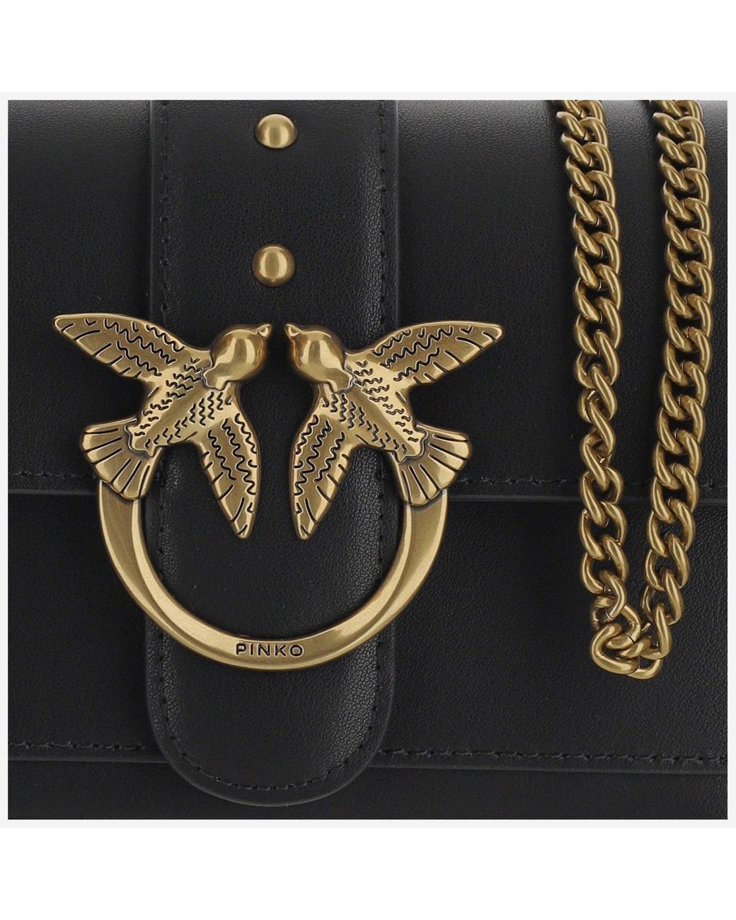 Pinko Black Love One Pocket Bag