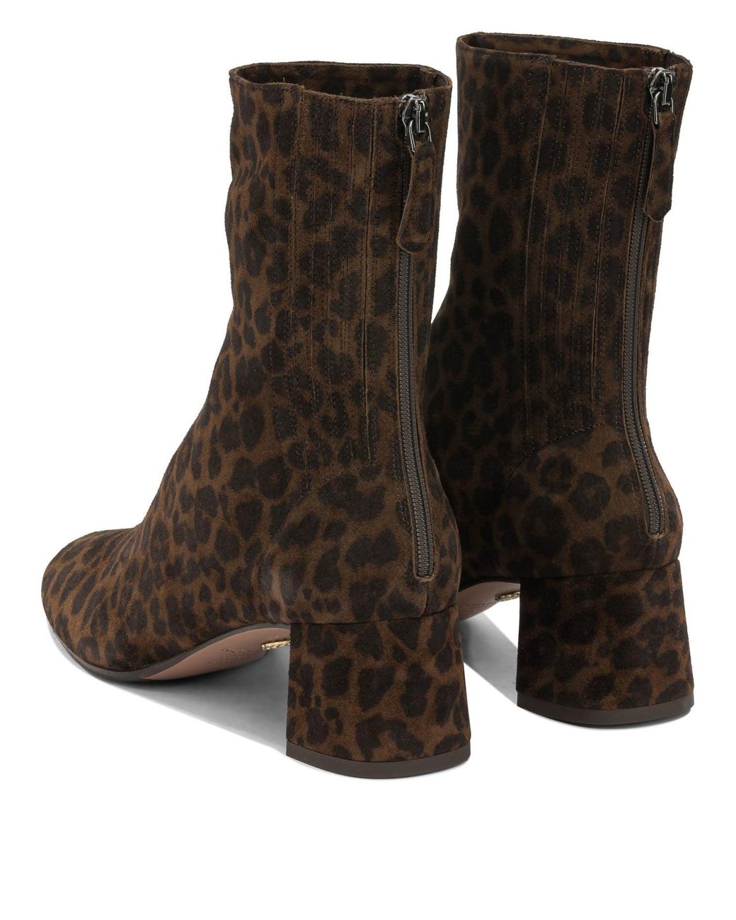 Aquazzura Brown "Saint Honore 50 Mm" Ankle Boots With Zipper