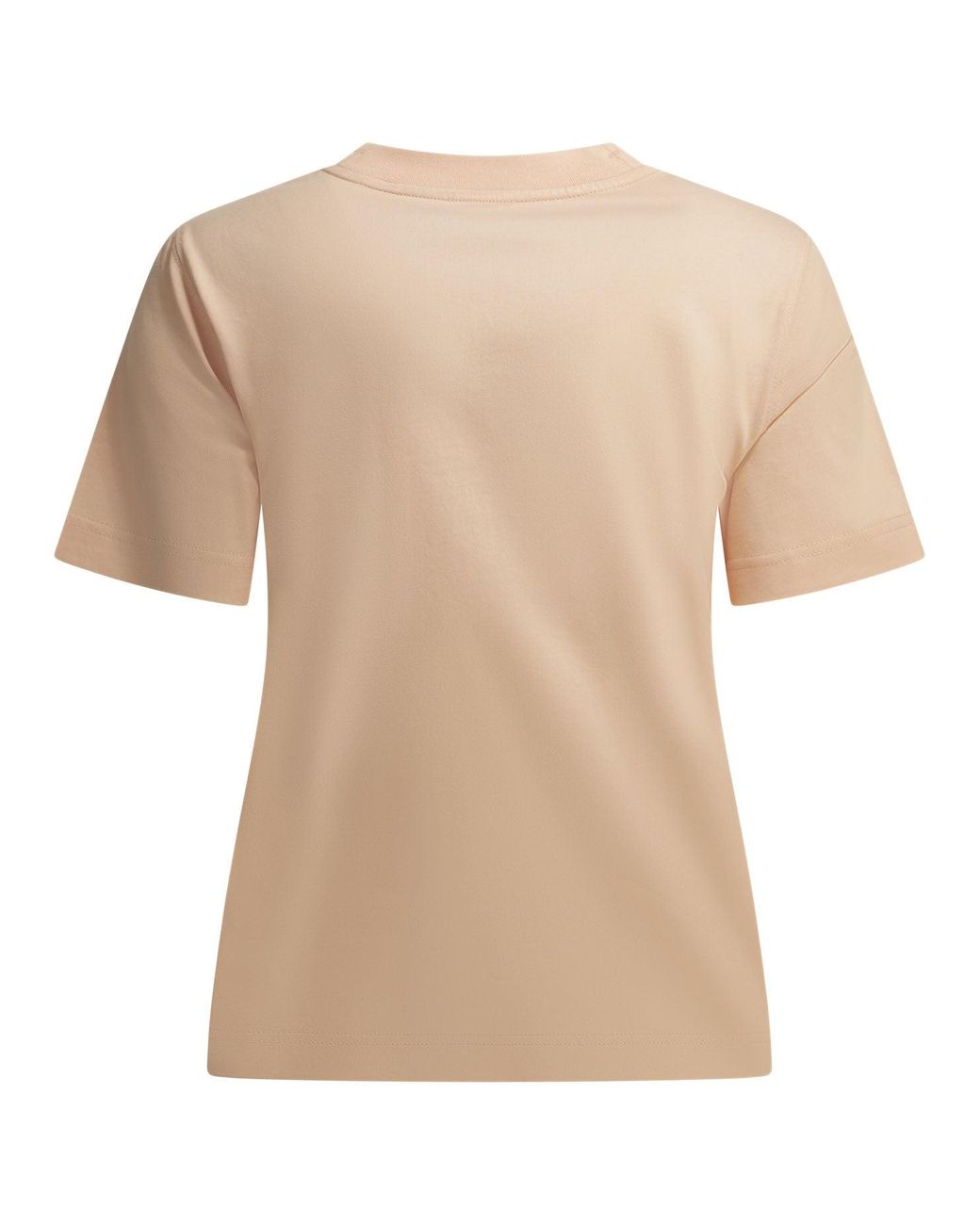 Burberry Natural "Knight Check" Crew-Neck T-Shirt