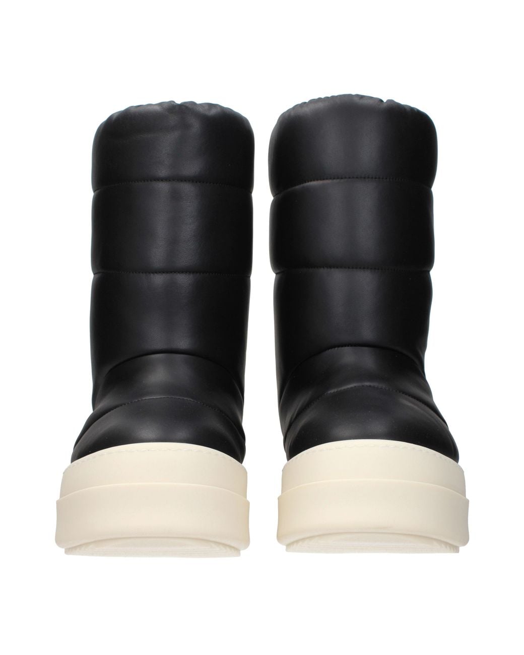 Rick Owens Black Boots Leather