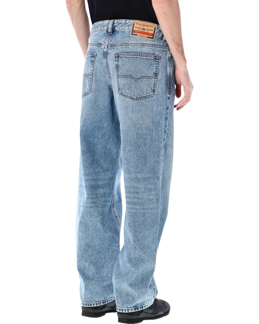 DIESEL Blue Relaxed 2001 D-Macro Jeans for men