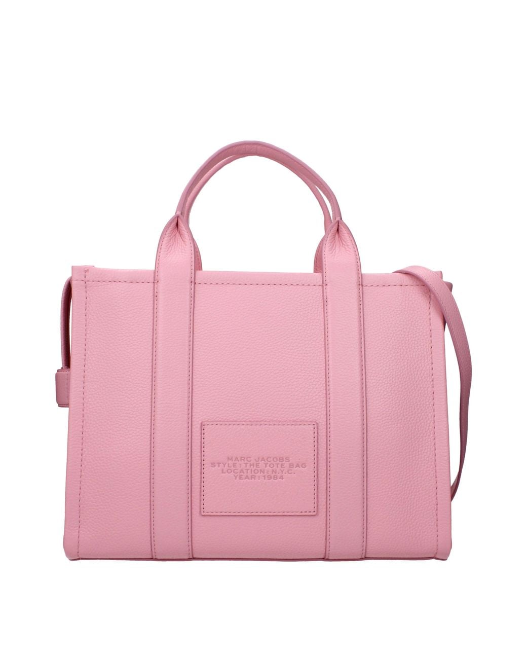 Marc Jacobs Pink Handbags The Tote Leather And Ribbon
