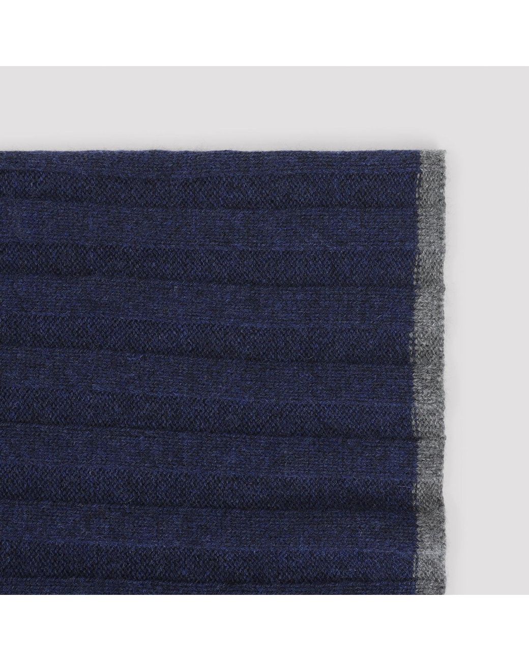 Brunello Cucinelli Blue Carshemere Scarf