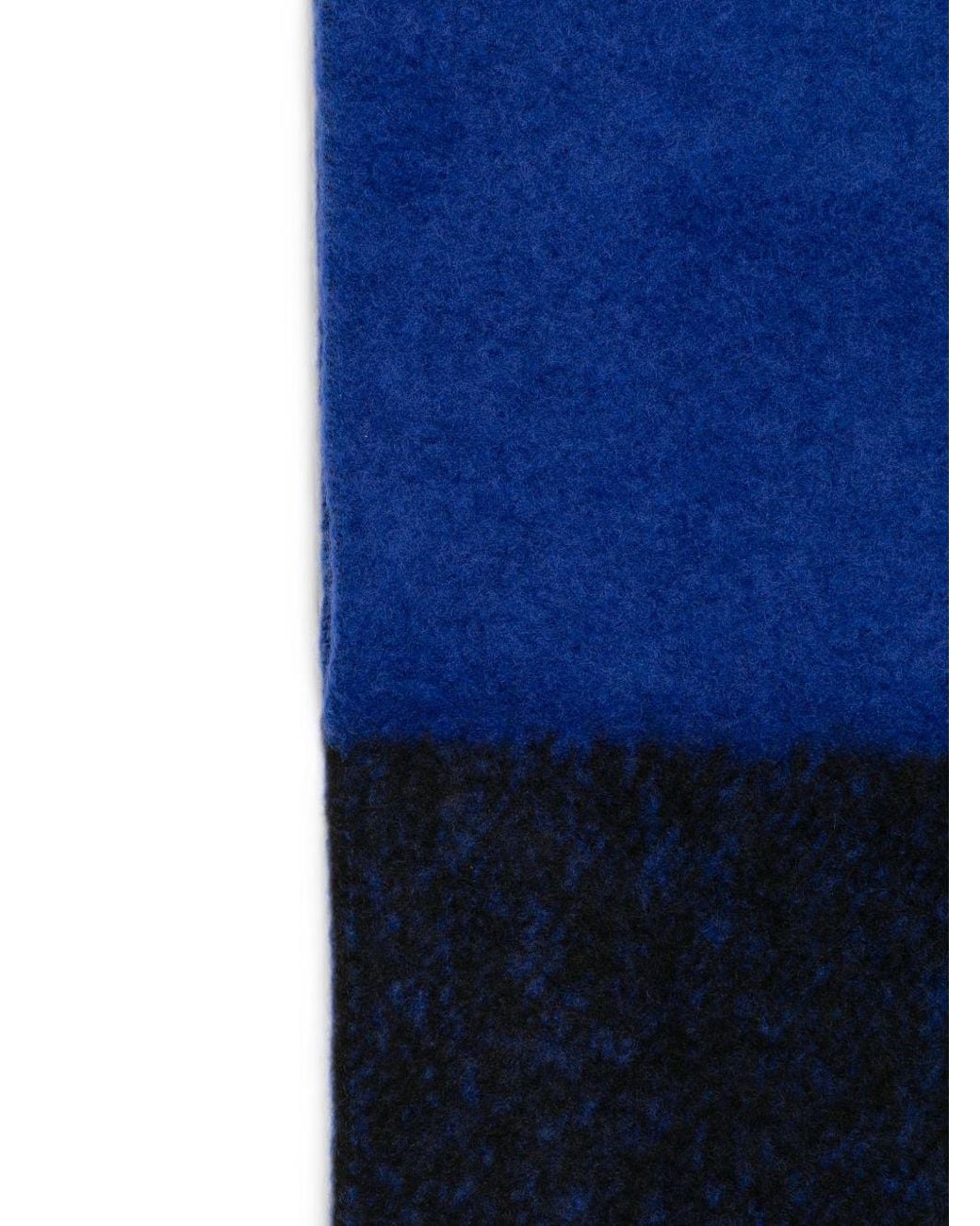 Paul Smith Blue Wool Blend Scarf