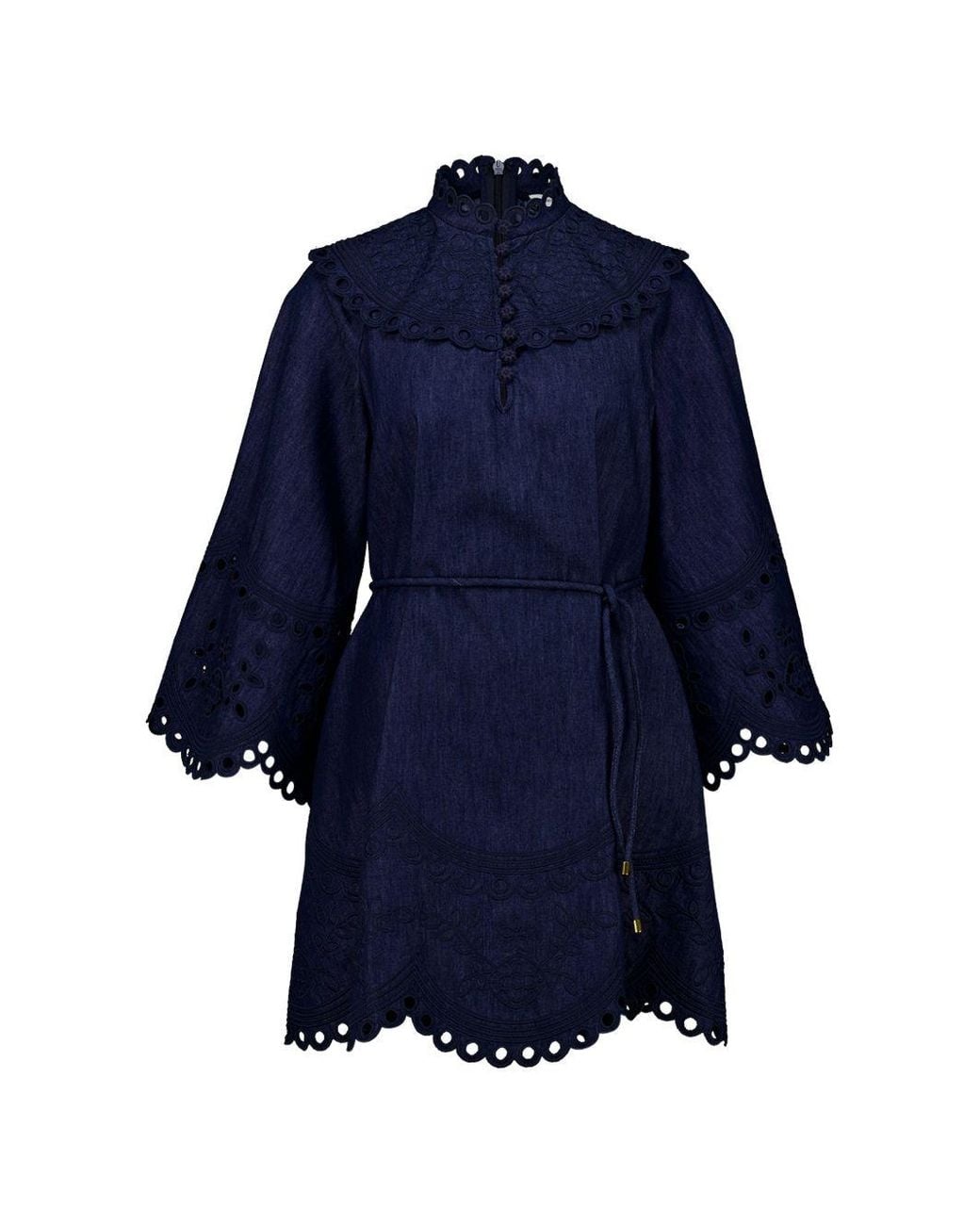 Zimmermann Blue Mahon Denim Mini Dress