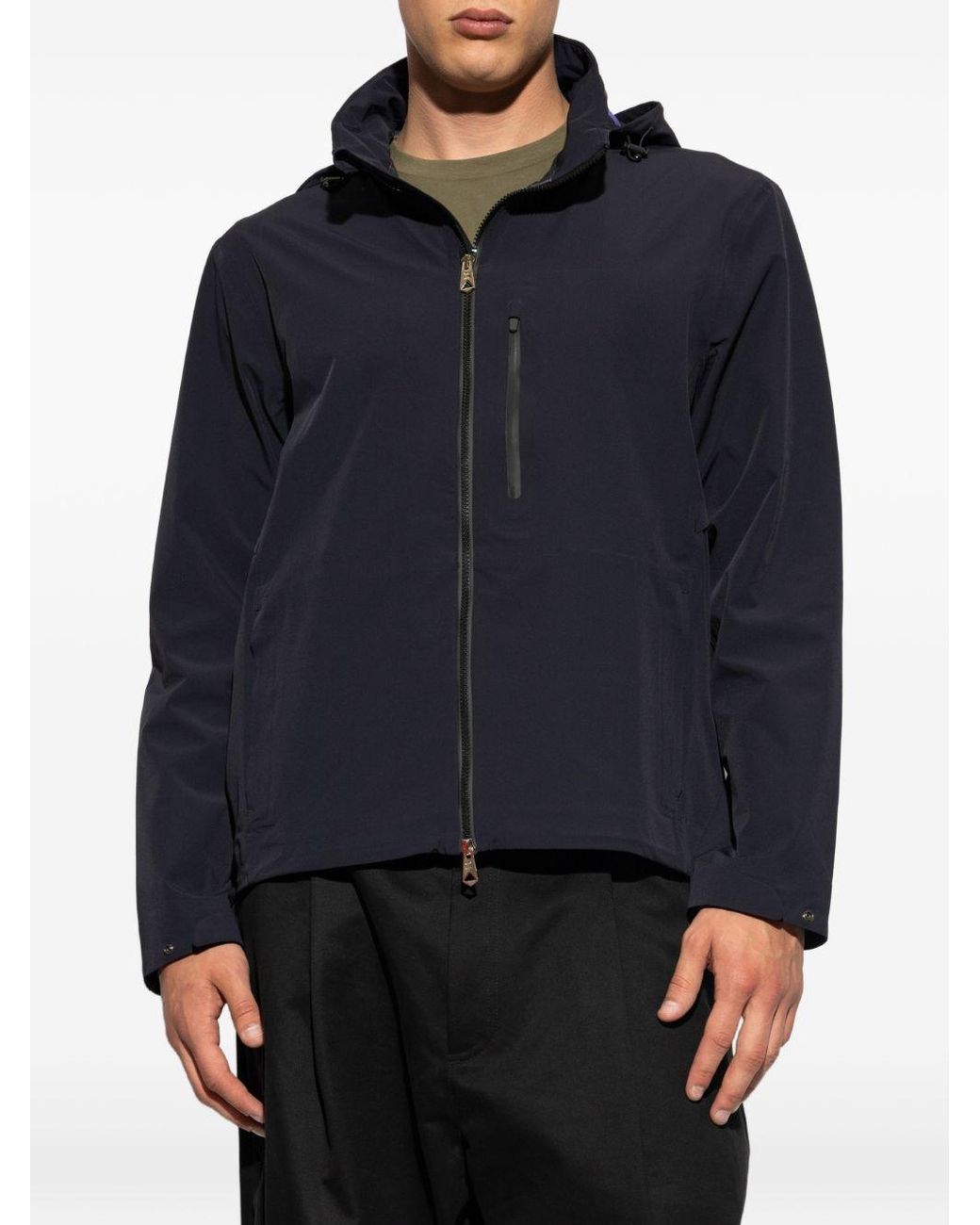 Paul Smith Blue Nylon Blouson Jacket for men
