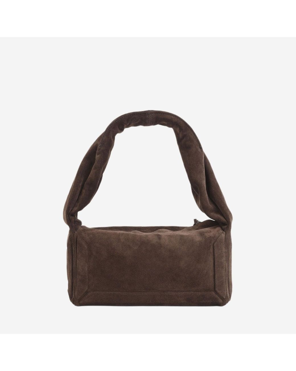 Maison Margiela Brown East West Handbag Suede Hand Bags