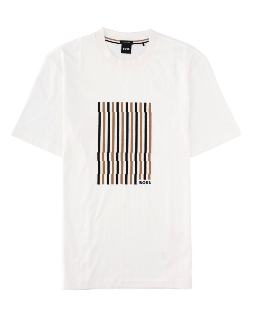Boss White T Shirt "C Thompson" Con Logo