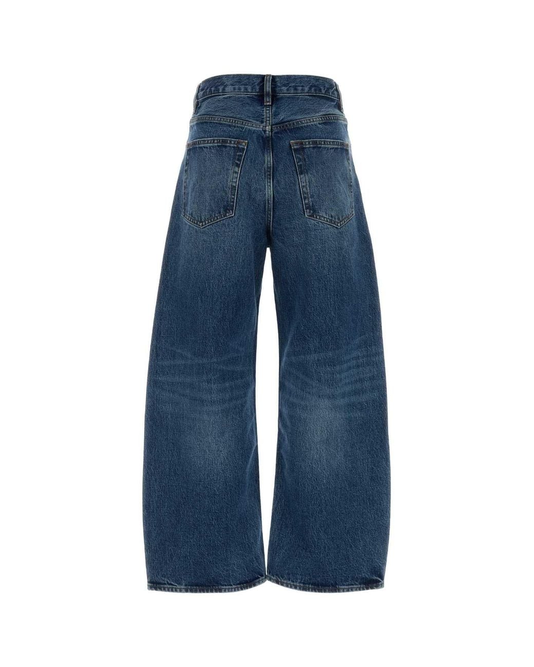 FRAME Blue Relaxed High Rise Jeans