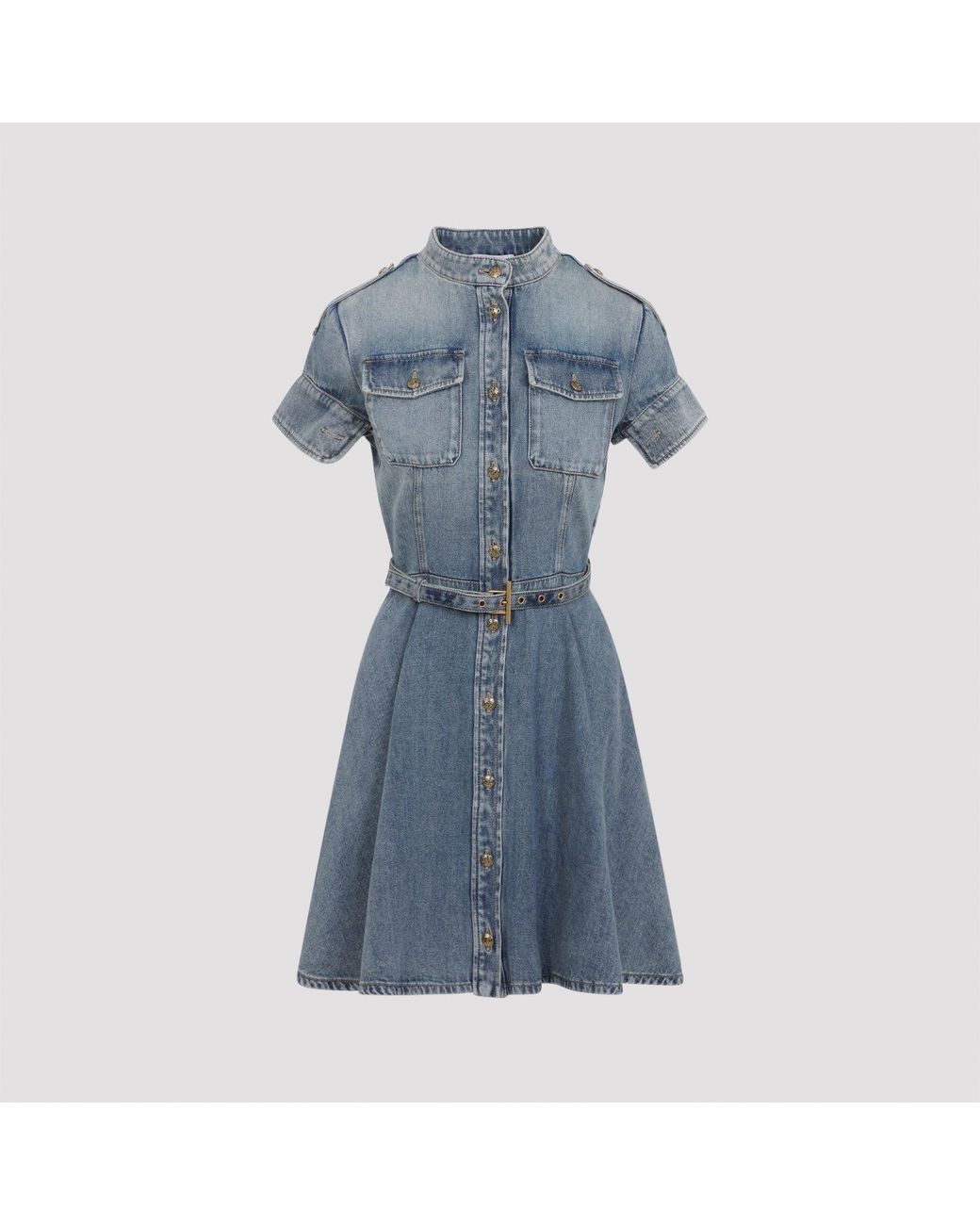 McQueen Denim Mini-jurk in het Blue