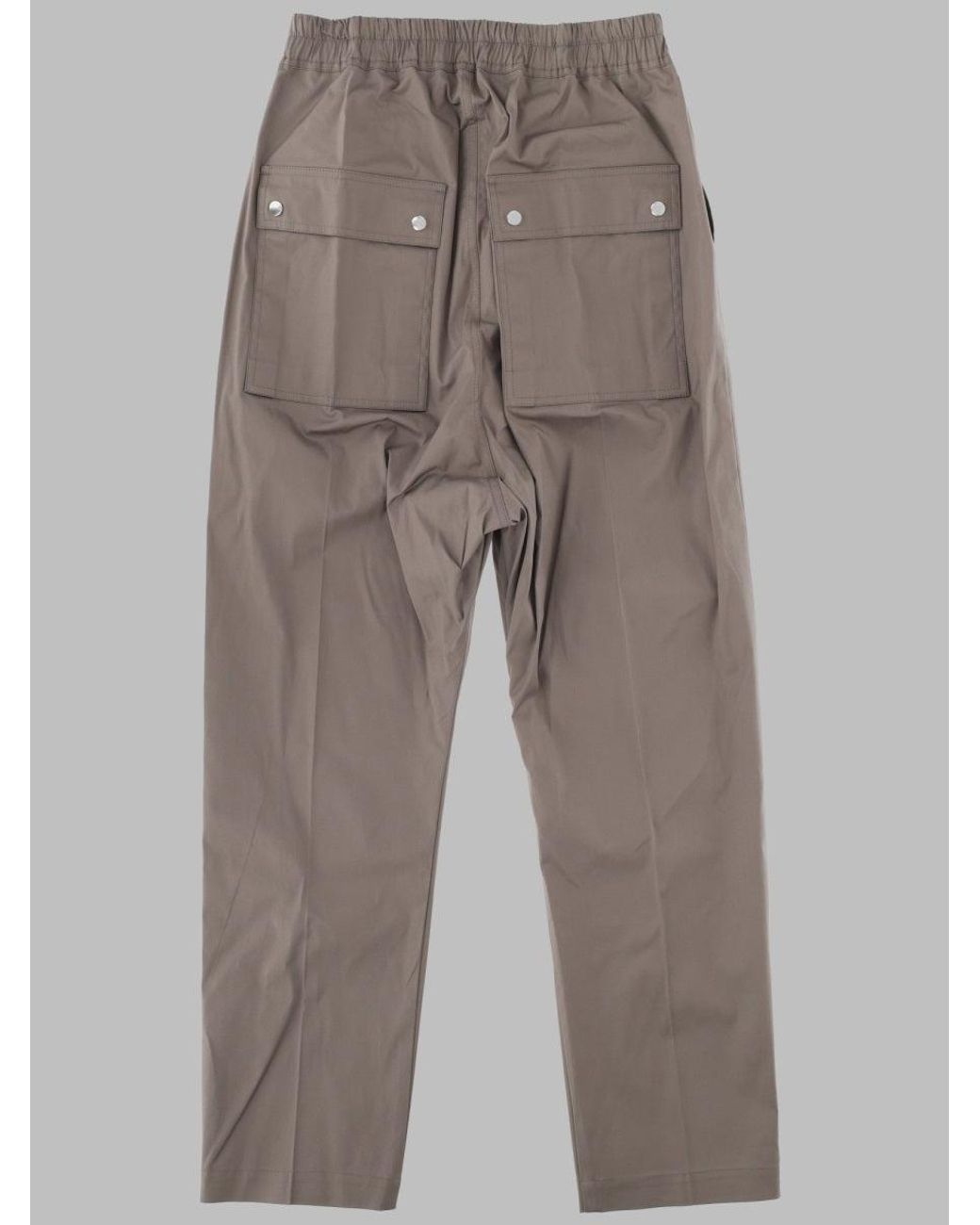 Rick Owens Gray Trousers Bela Cotton Elastane for men