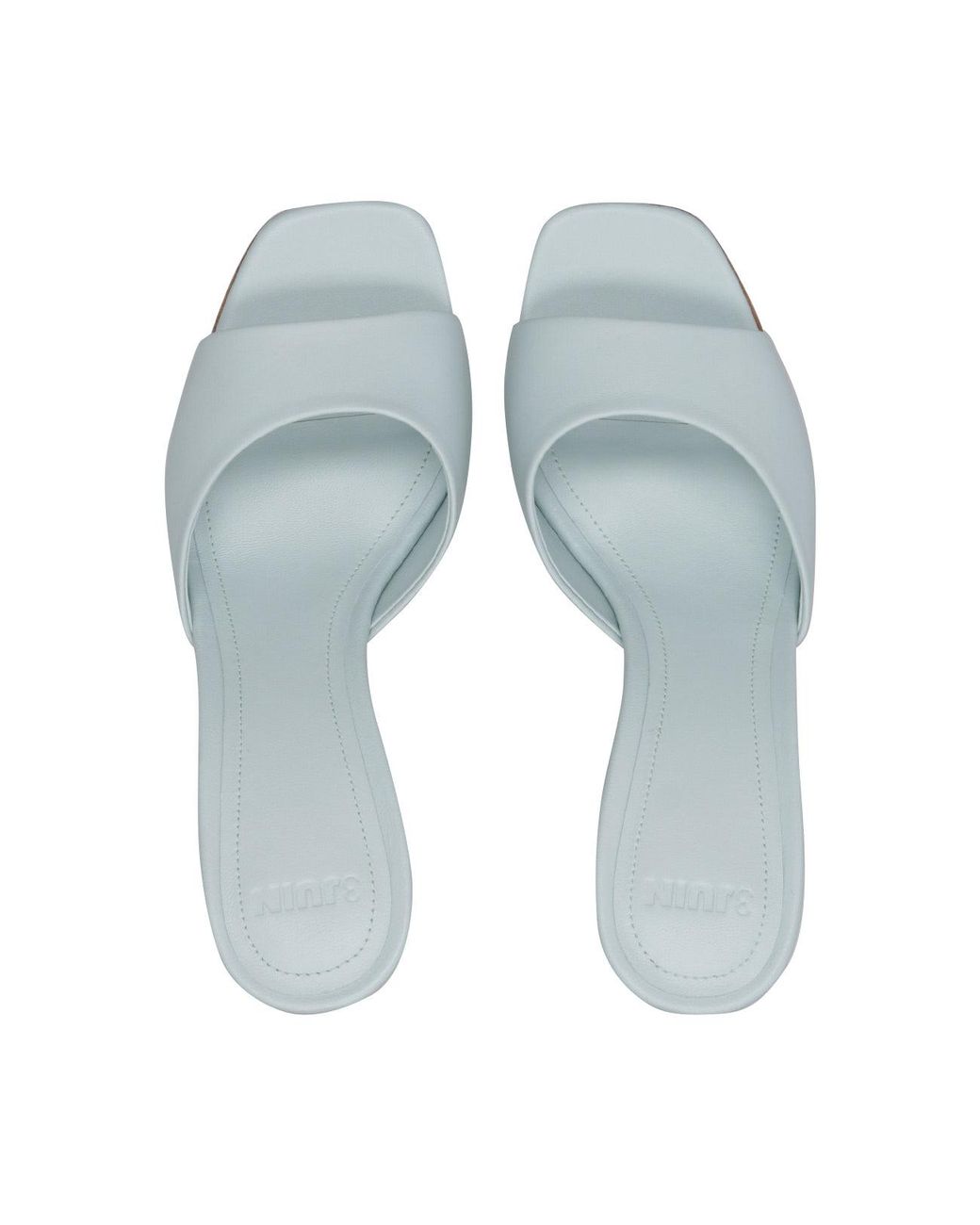 3Juin White Sandalen hellblau