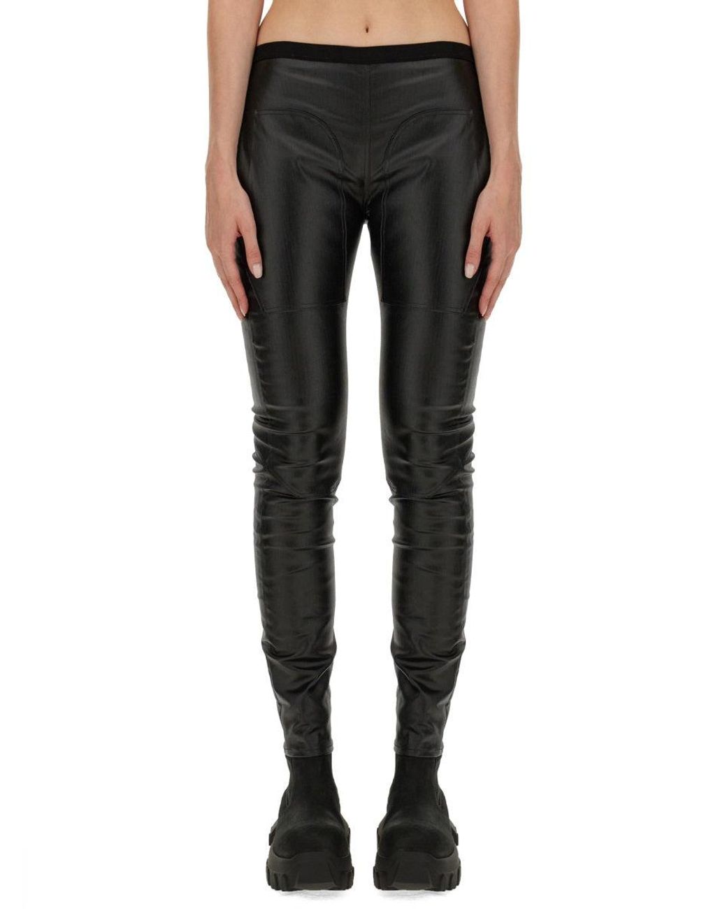 Rick Owens Black Denim Leggings