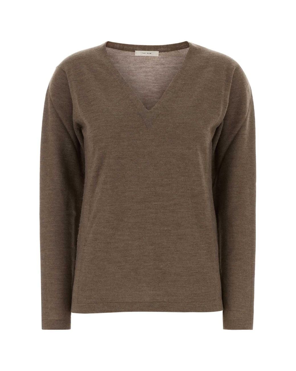 The Row Brown Poesis Cashmere Sweater