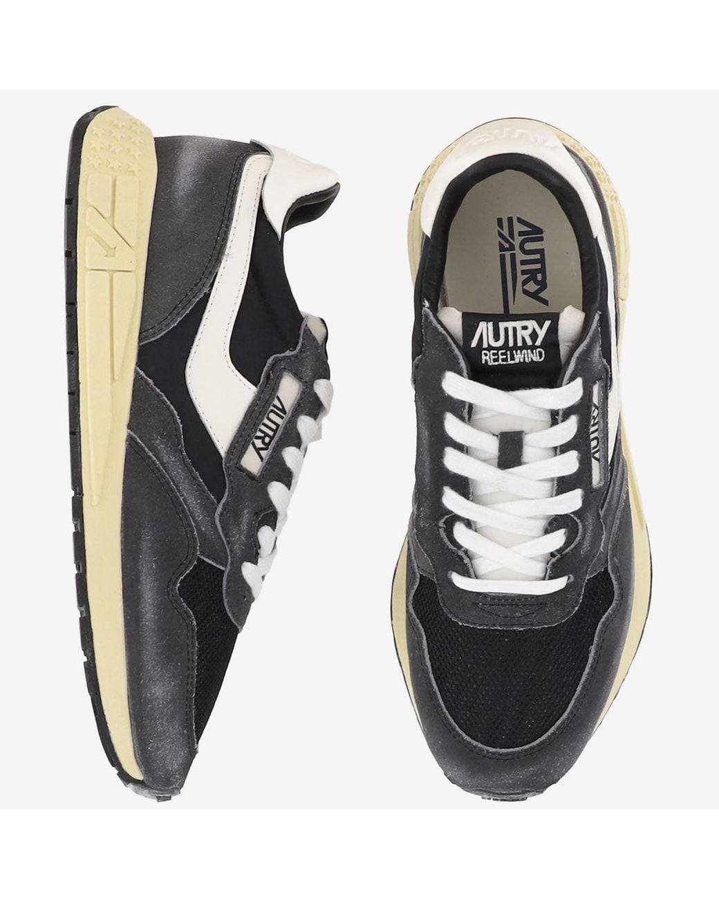 Autry Gray Reelwind Sneakers