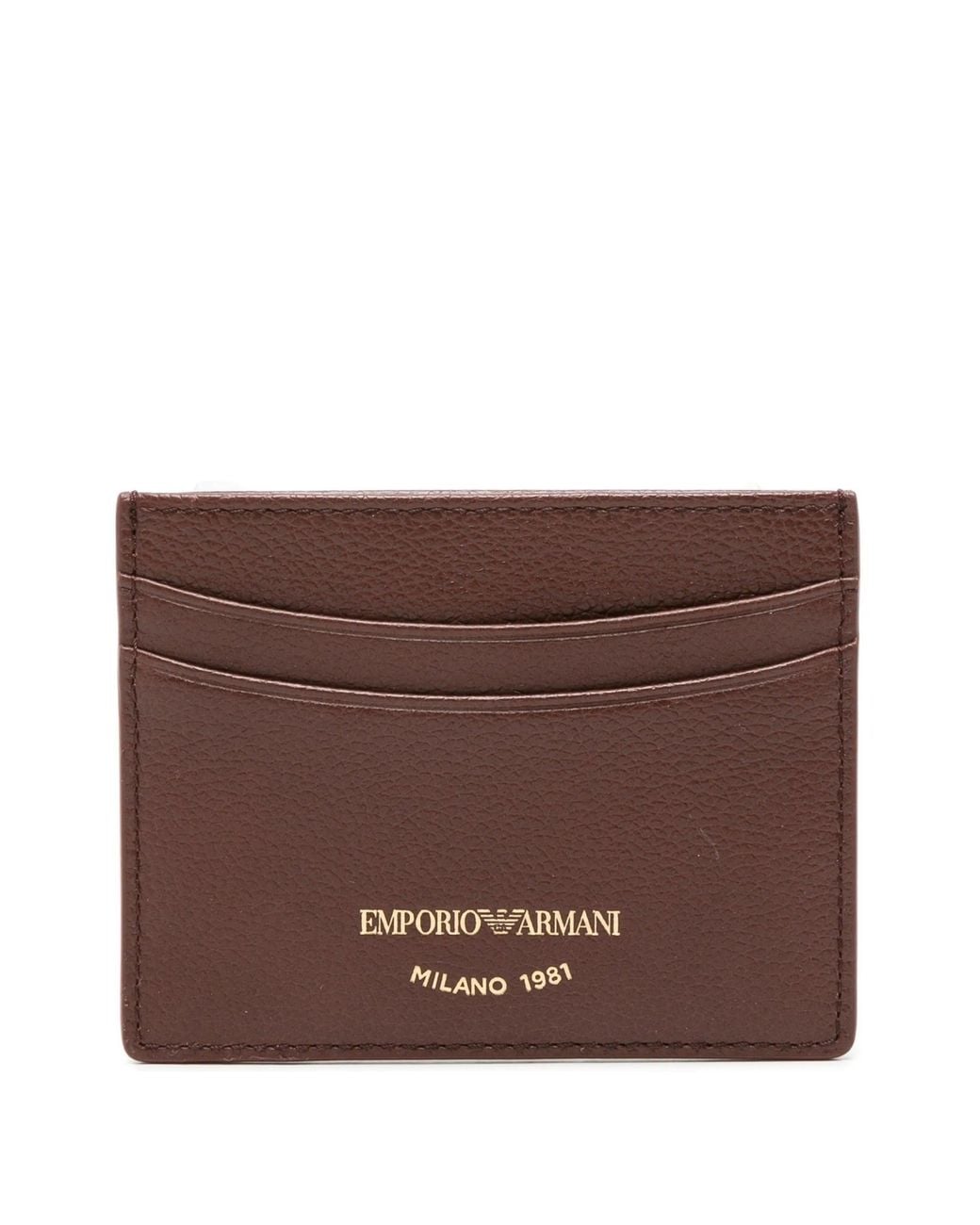 Emporio Armani Brown Card Holder