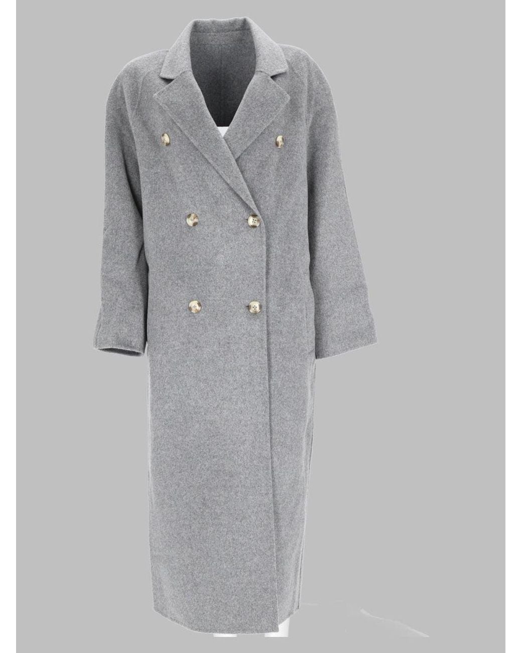 Loulou de Saison Gray Wool & Cashmere Trench Coat