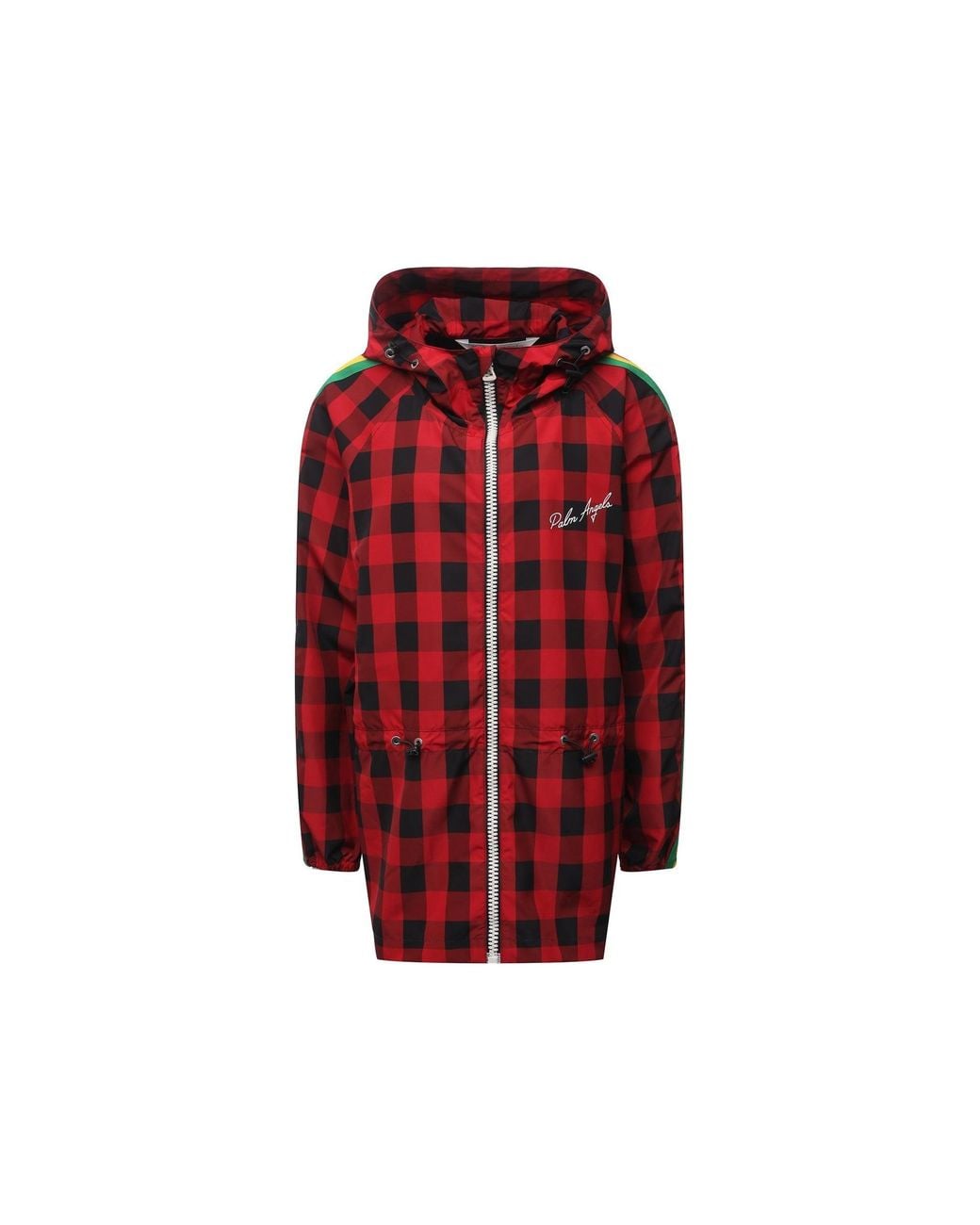 Palm Angels Gestreepte Windbreaker Jas in het Red