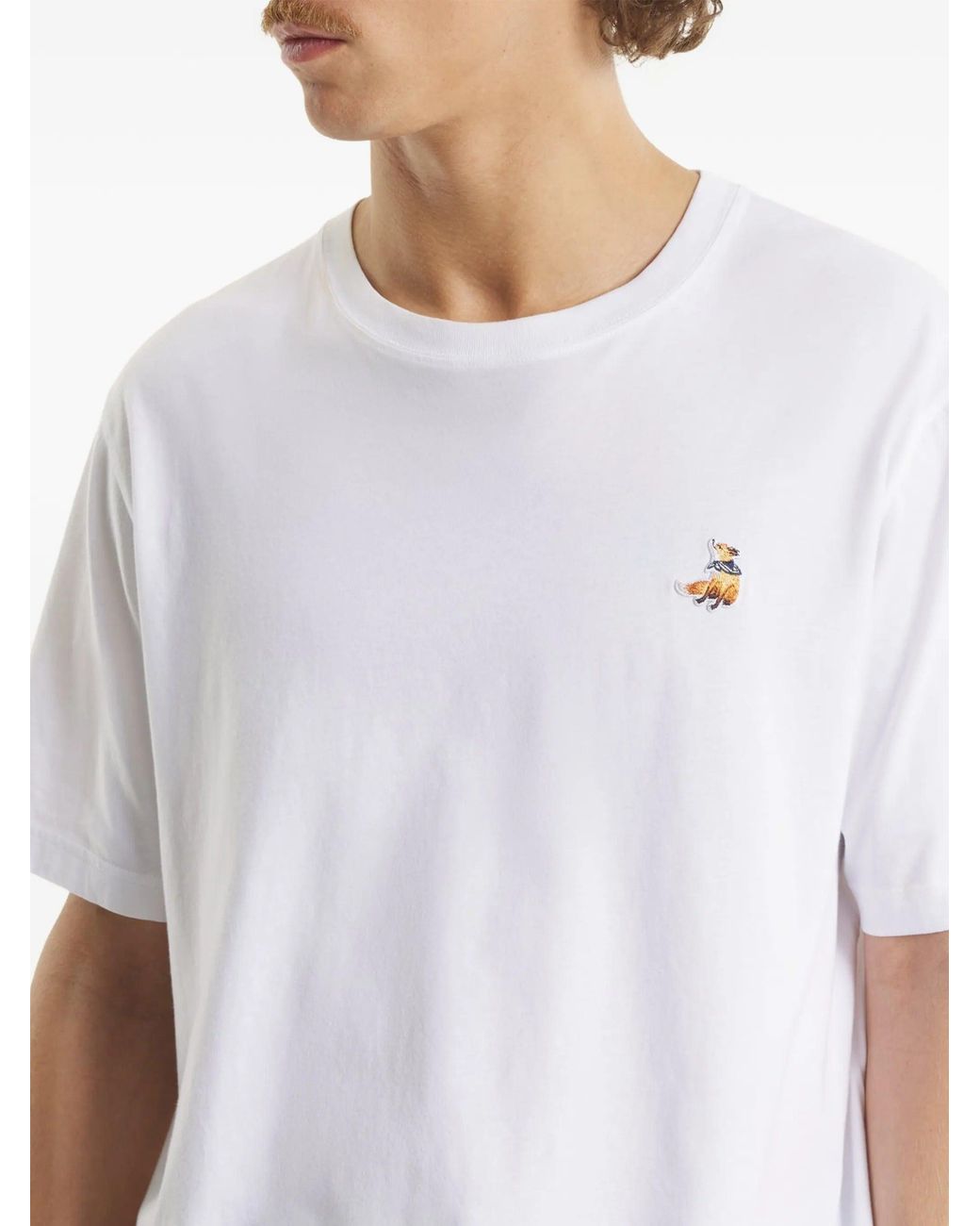 Maison Kitsuné White Dreaming Fox Comfort Tee Shirt