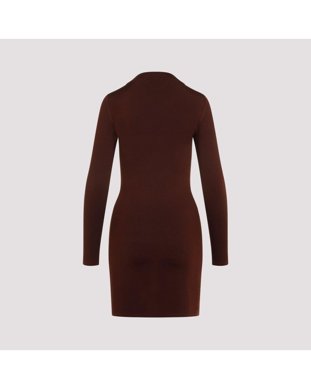 Saint Laurent Brown Mini Dress